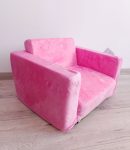 Rózsaszín mini fotel - kihajtható