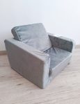 Szürke mini fotel - kihajtható