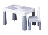 Tega Multifun asztal + 2 db szék szett szürke