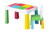 Tega Multifun asztal + 2 db szék szett színes