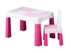   Tega Multifun asztal + szék szett multifunkcionális, rózsaszín