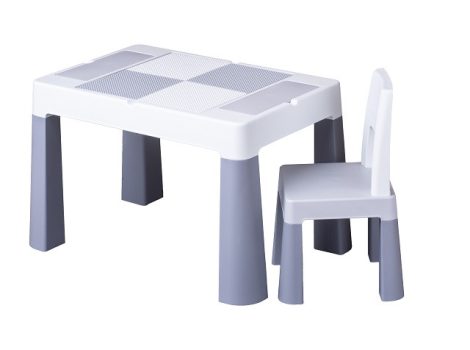 Tega Multifun asztal + szék szett multifunkcionális, szürke